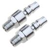 Durable Nickel-Plated Iron Joint 1/4NPT Air Hose- Swivel- Connector Set for DIY Projects Hardware and Industrial Use