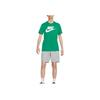 Nike SS24 Letter Logo Casual Pullover Knit Sports Soft Comfortable Durable Classic Crew Neck Short Sleeve T-Shirt Men T-Shirt Peacock-Green AR5005-365