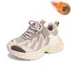 New autumn and winter cotton shoes for children, thick-soled soft-soled dad shoes, boys' casual shoes, girls' sports shoes