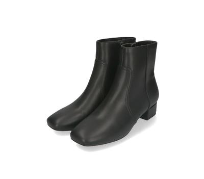 Short Boots Boots Side Switching Chunky Heel Square Toe Soft Cm [Oriental Traffic] Women's BLACK(23AW) 23.0~23.5