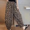 Παντελόνι Καλοκαίρι Γυναικείο Μεγάλο Μέγεθος Φαρδύ Παντελόνι Πιτζάμα Λεοπάρ Ευέλικτο Καθημερινό Ψηλόμεσο Παντελόνι