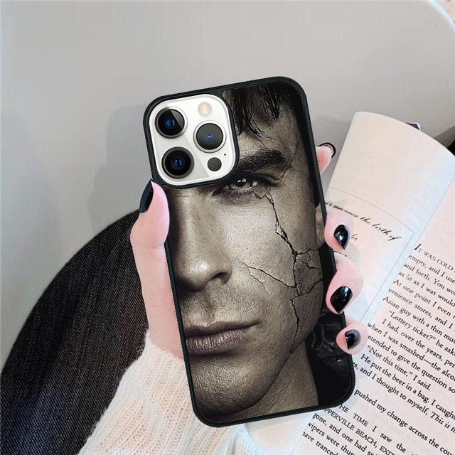 Damon Salvatore The Vampire Diaries Phone Case Cover For iPhone 17 Air 15 16 Pro Max 14 13 12 11 Pro Max Plus