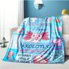 Blue Axolotls Customize Your Name Blanket Used For Chair Office Sofa Bed Camping Soft And Warm Giving Friends And Relatives Birthday Graduation Gift