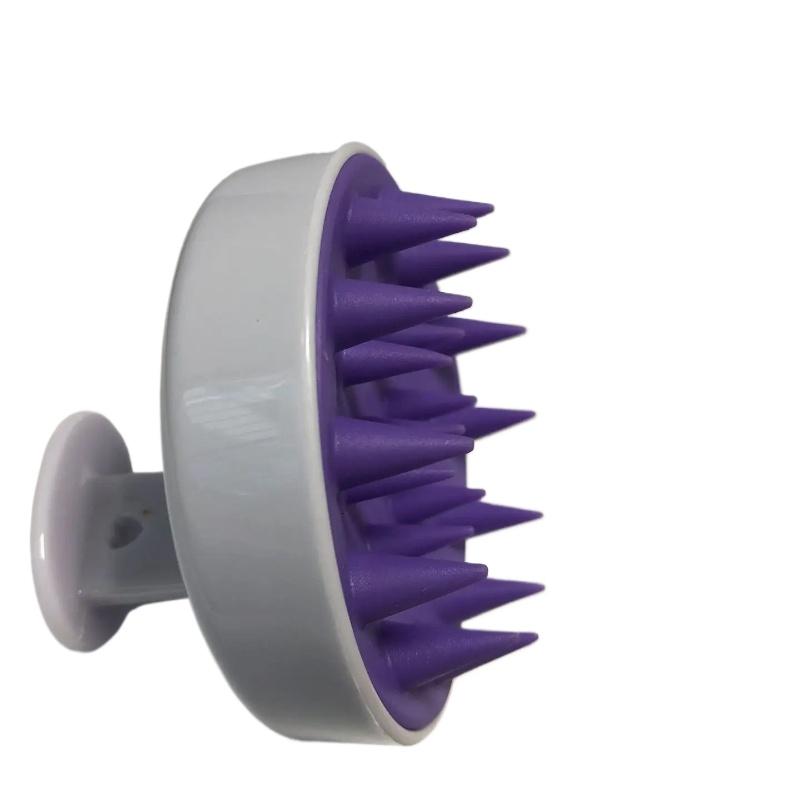 Hot Selling Soft Silicone Head Massager Shampoo Clean Scalp Massage Brush Hand-held Elastic Comb for Barber Shop&Home Bathroom