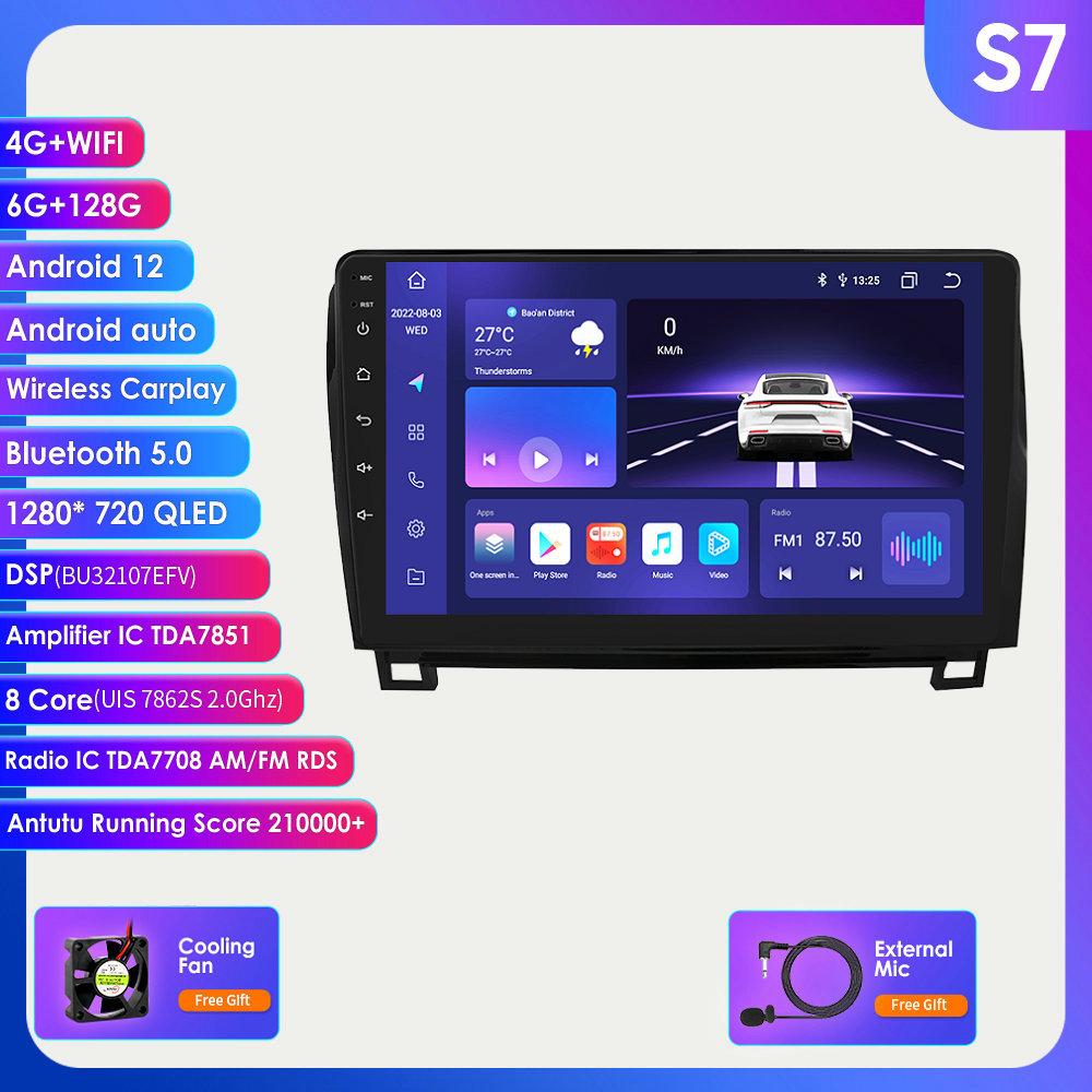 

Hizpo 9-дюймовое головное устройство 2Din Автомобильный Android-радио Мультимедийный плеер для Toyota Tundra Sequoia 2 Din Авторадио Видео GPS Navi WiFi Carplay 4G DSP DVR Cam S7 8Core 6G 128G