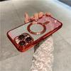 Für iPhone 15 Pro Max Luxus Magsafe Magnetische Quadratische Beschichtung Rahmen Gradienten Glitter Telefon Fall Für iPhone 11 12 13 14 15 Plus Abdeckung
