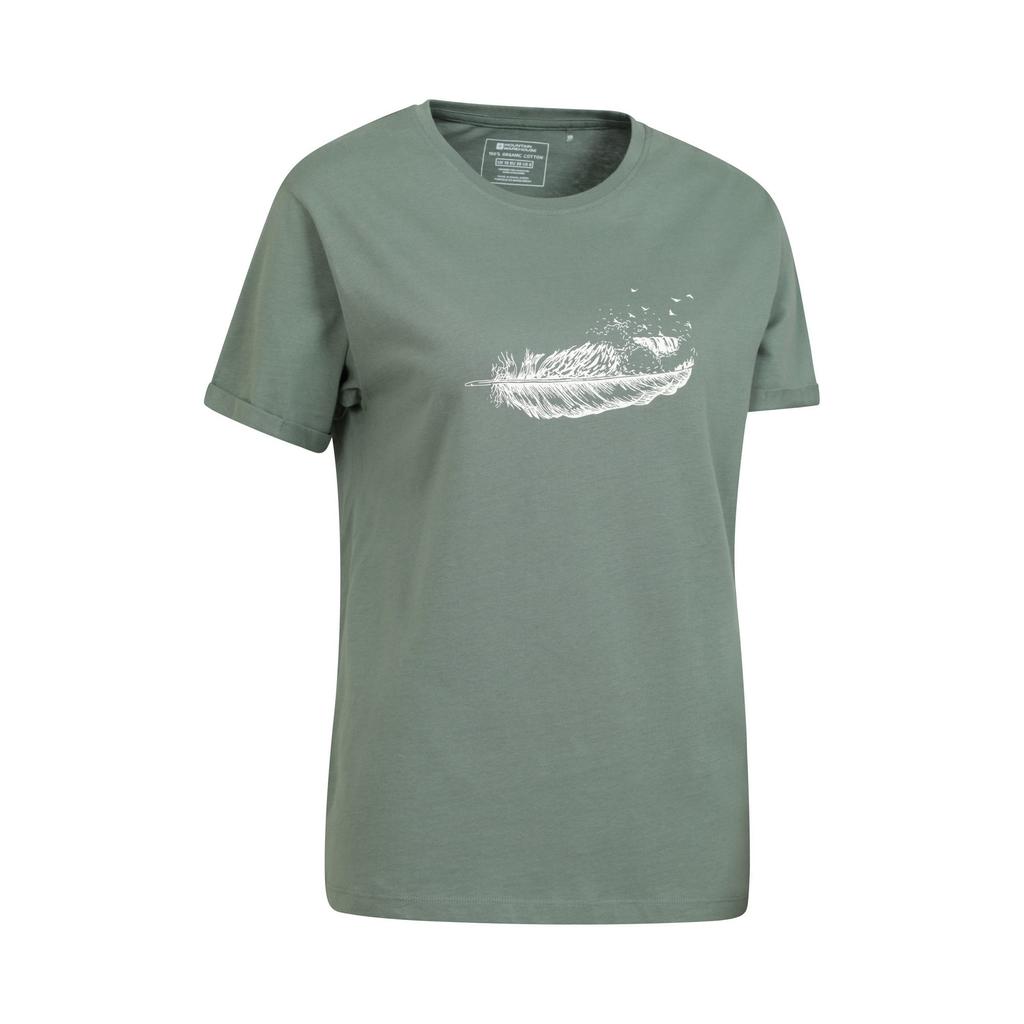 Mountain Warehouse Womens/Ladies Wave Feather Organic Loose T-Shirt
