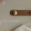 Gancho para Abrigos de Madera de Nogal y Metal para Colgar en la Pared Decoración de Sala de Estar Moderno Gancho para Abrigos en la Parte Trasera de la Puerta Decoración de Pared de Fondo