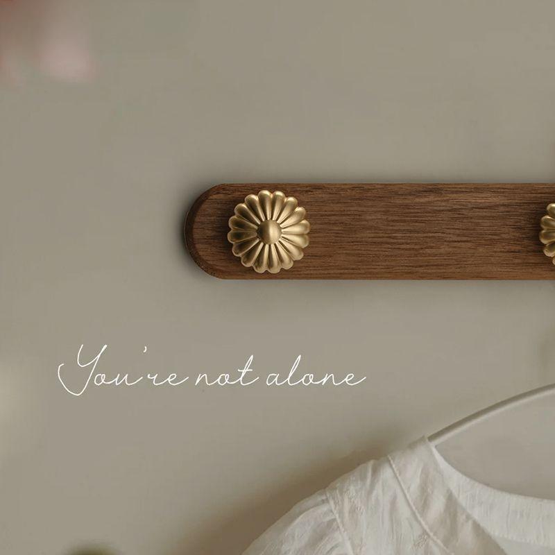Gancho para Abrigos de Madera de Nogal y Metal para Colgar en la Pared Decoración de Sala de Estar Moderno Gancho para Abrigos en la Parte Trasera de la Puerta Decoración de Pared de Fondo