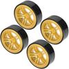 4pcs RC 6 Spoke Plastic Wheel Rims with Rubber Tires for 1 10 RC Drift Car OnRoad Drifting Car
