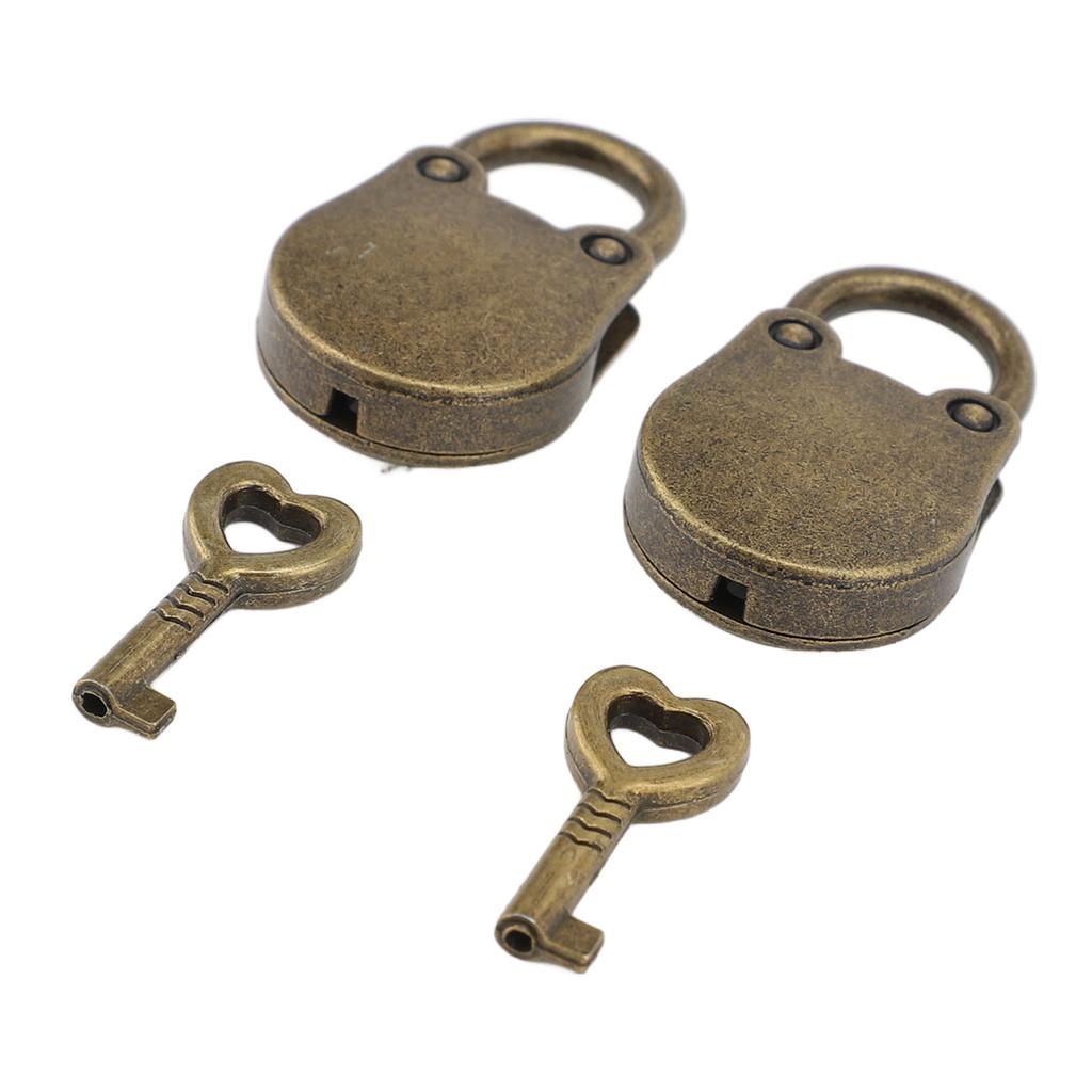 2 Stück Vorhängeschlösser mit Schlüsseln Zinklegierung Niedliche Bärenform Hängeschloss für Schmuckschatulle Aufbewahrungsschrank Handtasche