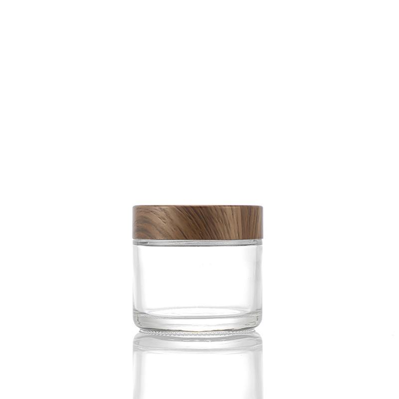 30g Transparent Frosted Glass Cream Jar for Eye Cream Samples