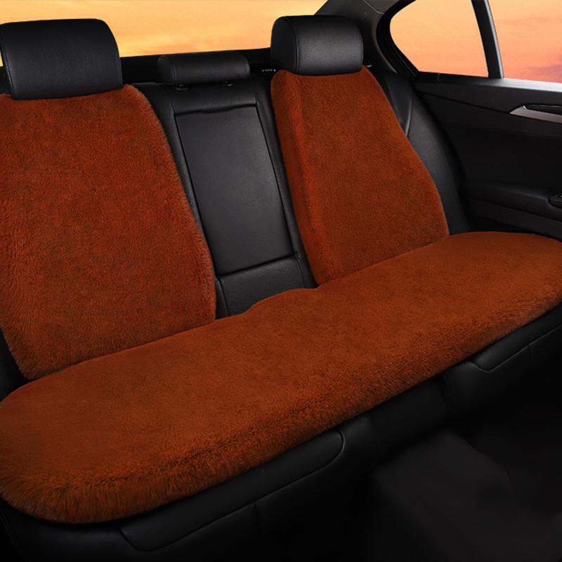 New Winter Car Plush Seat Cushion Heart Shaped Head Pillow Neck Pillow Waist Support Cushion Thickened Warm Universal Seat Cover