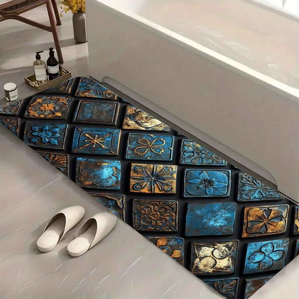1 ks Kuchyňské rohože se vzorem dřeva Protiskluzové domácí rohožky Pop design Koupelnová rohožka Podložka do vany Koberec pro domácí dřez Prádelna Dekor
