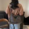 Denim Tote Bag Women's Underarm Shoulder Bag Student's Commuter Bag