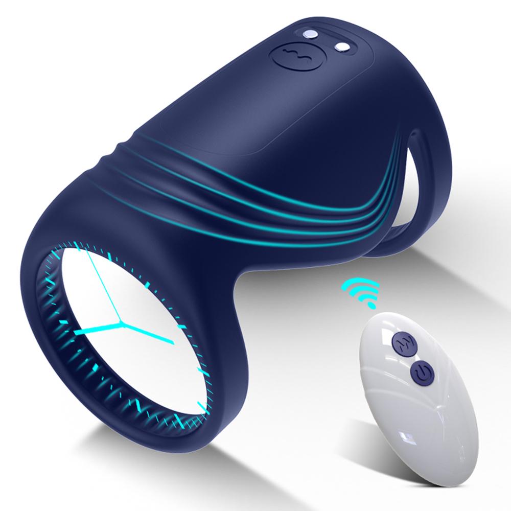 Bluetooth Penis Vibrator for Men Masturbator Penis Delay Trainer Cock Ring Glans Massager Male Sex Toy for Adult