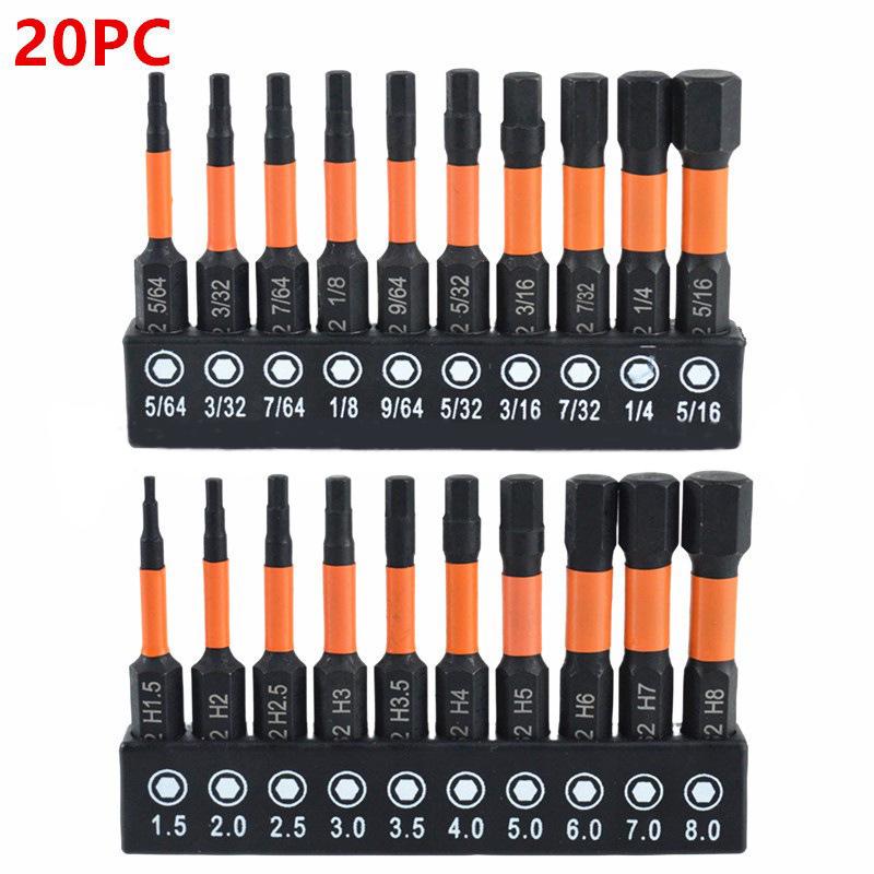 26-Piece S2 Alloy Steel Torx Bit Set, Solid & Hollow, 25mm/50mm for Electric Screwdrivers