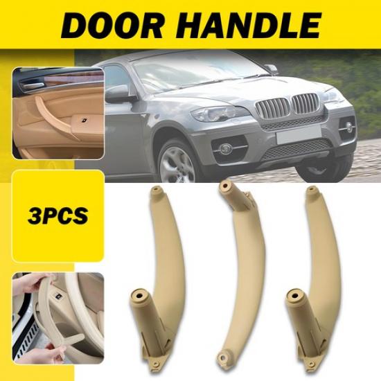 

3PC ide Door Handle Pull Trim Cover For 2008-2013 BMW X5 E70 X6 E71 E72 Beige