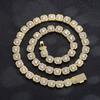European & American Hip Hop 13MM Rock Candy Chain Zirconia Necklace - Luxury Fashion Jewelry