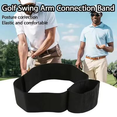 Adjustable Foldable Golf Swing Training Aid Arm Band Golf Trainer For Beginners Golfers Indoor Outdoor Practice Sports Accessory