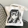 Japanese Y2K Anime Canvas Bag Casual Harajuku Shopper Bag Punk Kawaii Women Bag New Large-capacity Ulzzang Women Shoulder Bags