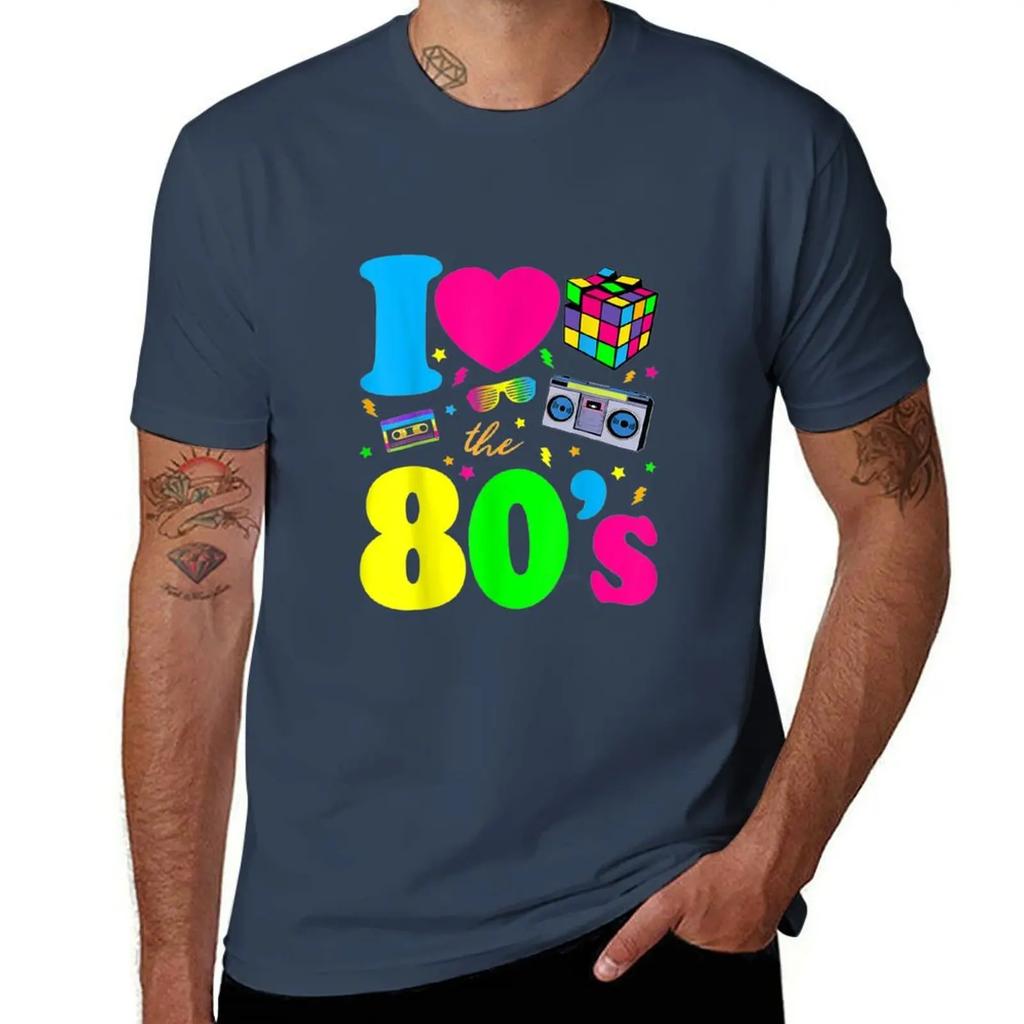 I Love The 80s Clothes for Women and Men Party Funny T-Shirt shirts graphic sports fans quick-drying Men's cotton t-shirt