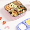 Student Insulated Leak-Proof Lunch Box with 304 Stainless Steel Compartments & Cutlery