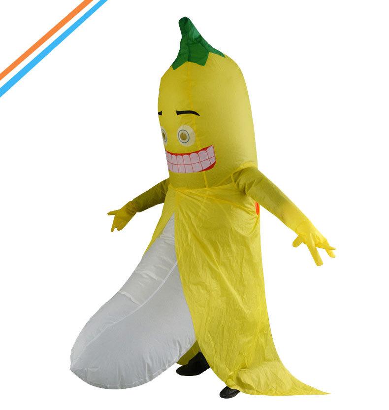 Halloween Banana Inflatable Costume Big Bird Funny Doll Makeup Show Props Banana Big Bird Inflatable Costume