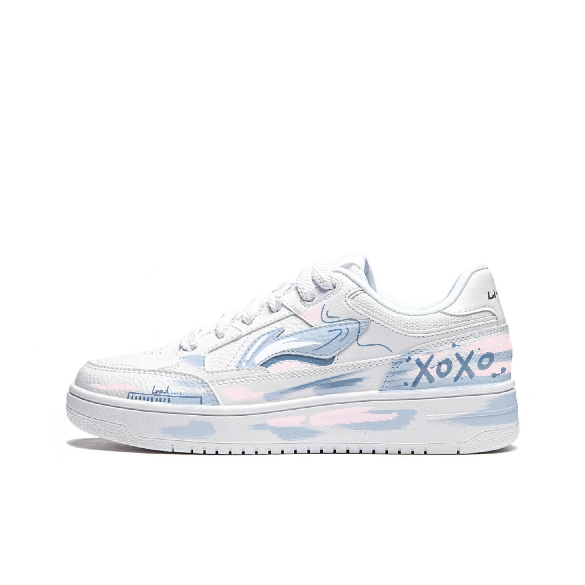 

Li Ning Tianji Half Sugar Graffiti Height Increasing Abrasion Resistant Slip Resistant Low top Skateboard Shoes Women s AGCU096-5(Team1318-) 36