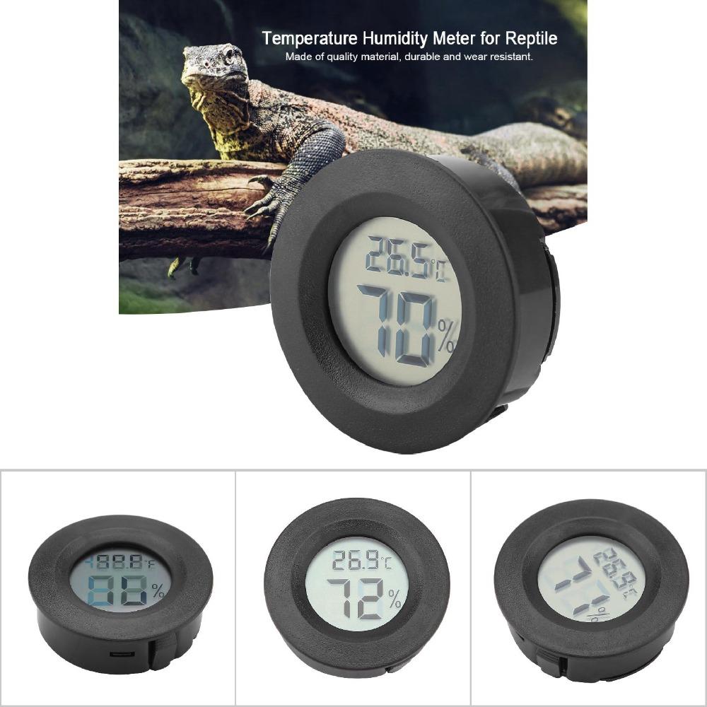 Mini Round Shape LCD Humidity Meter LCD Display Digital Readout Electronic Thermometer Circular Embedded Small Electronic