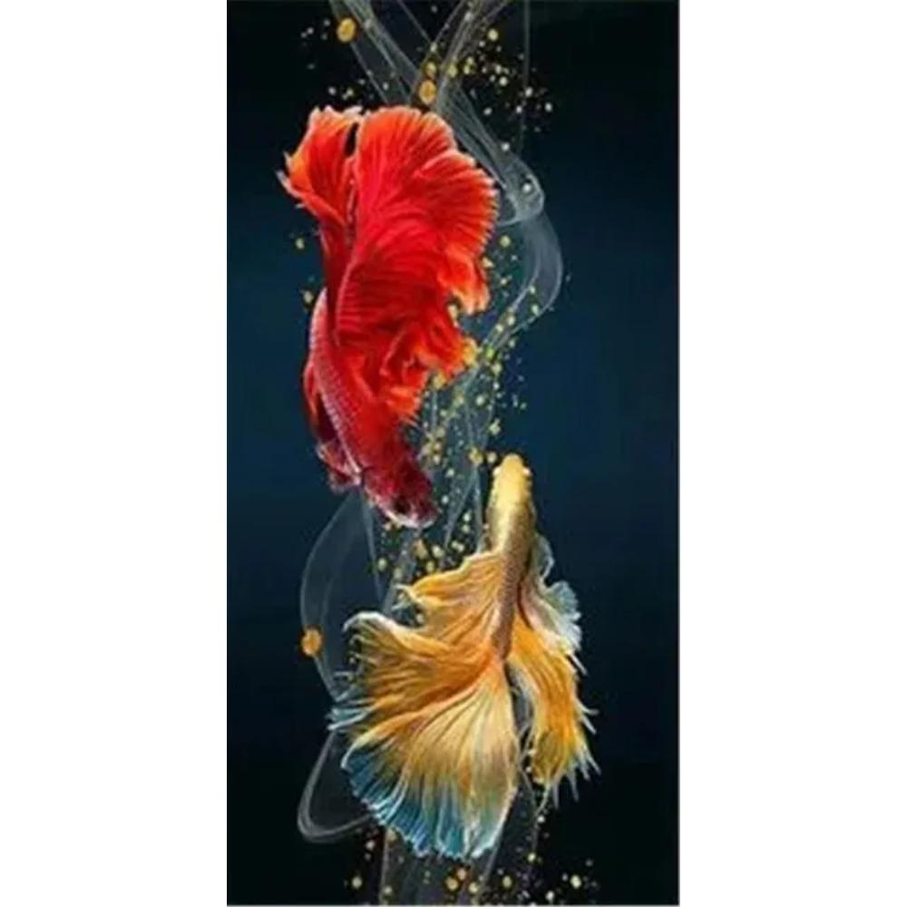 Abstract Koi Canvas Painting Wall Art Fish Posters And Prints Carp Pictures For Living Room Decor