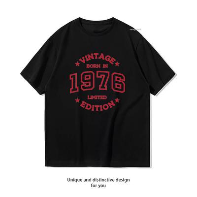 Vintage Born In Limited Edition Tshirt Women Unisex Casual Cotton Printed T Shirts Adult Streetwear Camisetas Shortsleev