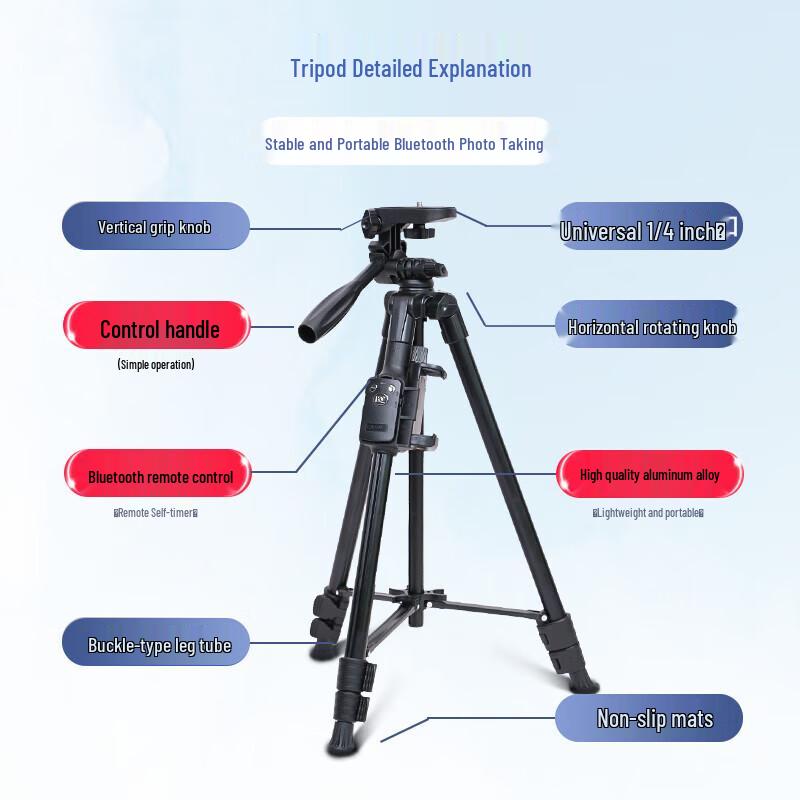 YUNTENG VCT-5208 Bluetooth Tripod