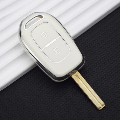 2 кнопки TPU Car Remote Key Cover Shell Fob for Renault Duster Dacia Scenic Master Megane Holder Protector Accessories