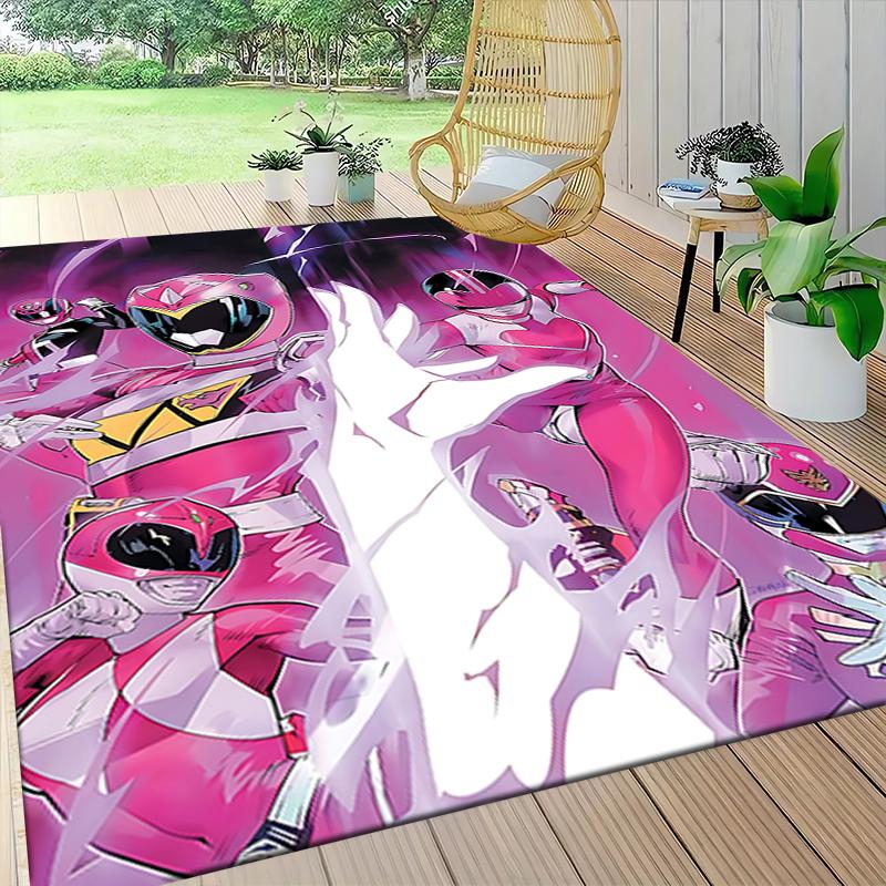 1Pc Power Rangers Teamup Carpet Rug Customizable Soft Washable Antislip Home Living Room Sofa Mats Personalized Rug 0917261
