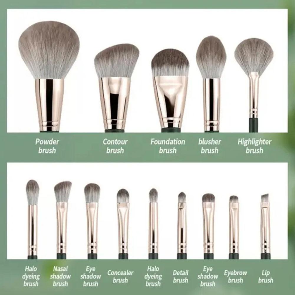 14 Stück Make-up Pinsel Set Groß Flauschig Weich Lidschatten Foundation Puder Rouge Verblendpinsel Frauen Kosmetik Beauty Tools Täglich