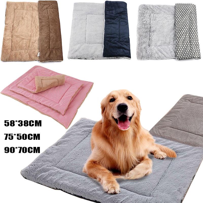 Pet Blanket Cat Dog Puppy Bed Mattress Kennel Fleece Calming Winter