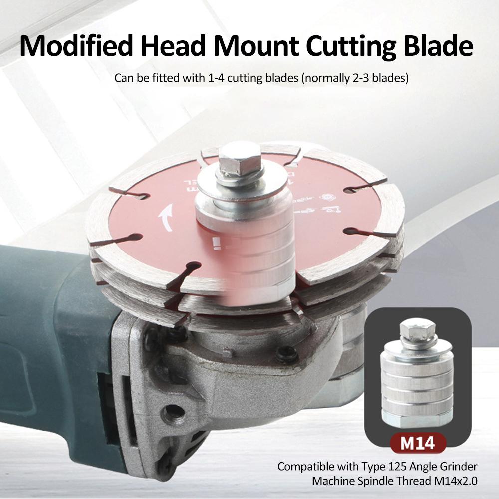 M10/M14 Angle Grinder To Grooving Machine Adapter QuickChange Slotter Adapter Conversion Head Attachment Angle Grinder 100/125MM