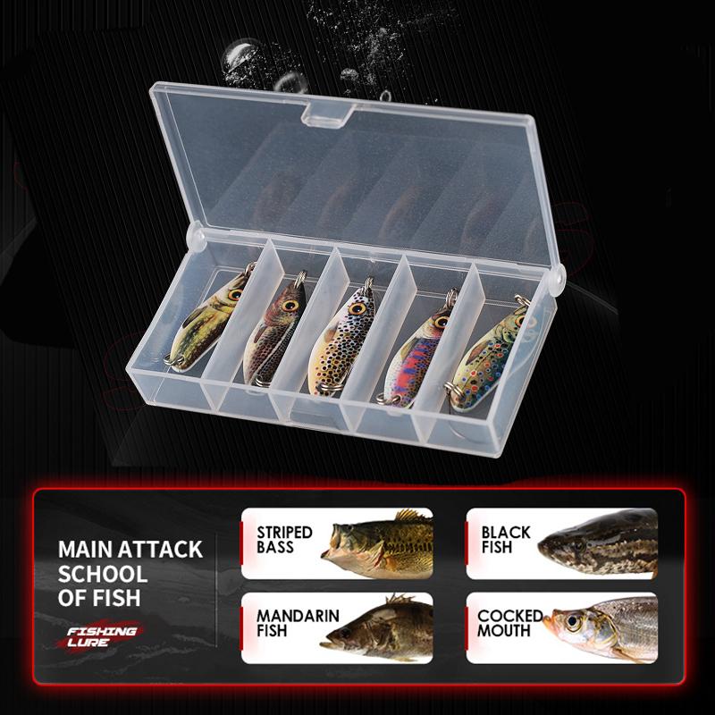 1pcs Metal Spinner Bait Casting Spoon Set Ultra Light Fresh Water Brass Metal Bait ZPG