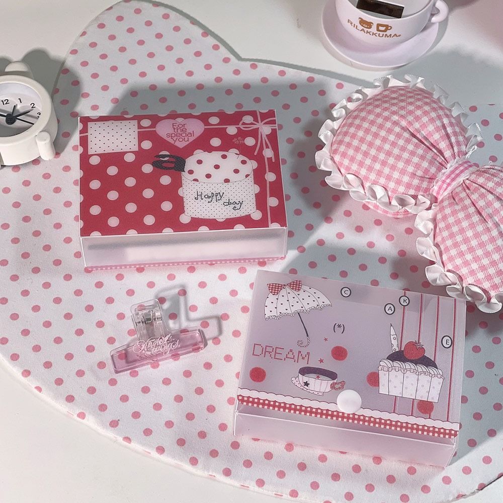 Jewelry Container Storage Box Frosted Texture Cards Box Cute Collection Box  for Storing Jewelry