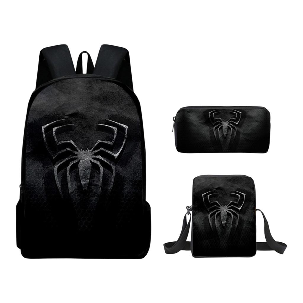 Casual Backpack Large Capacity School Bag with Pencil Case and Lunch Bag Set Suitable for Daily Use Travel and Work