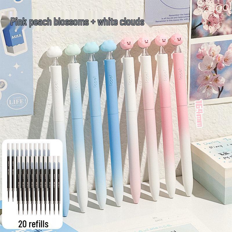 Cloud Twist Black Ink Quick-Dry Smooth Pen for Students