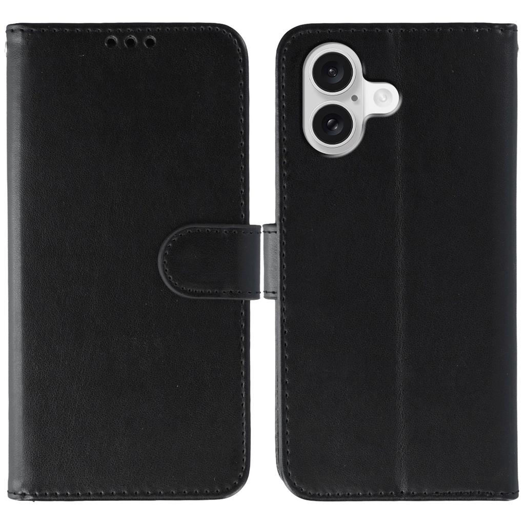For iPhone 17 Case PU Leather Flip Wallet Phone Cover with Strap