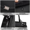 Womens PU Crossbody Bag Minimalist Urban Style Shoulder Handbag Daily Commute Black