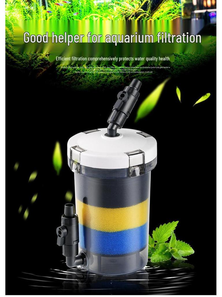 Jialu Transparenter Externer Fischbeckfilter - Leiser Außenfilter für Aquarien.