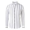 Men Striped Long Sleeve Casual Slim Fit Fashion Business Shirt
