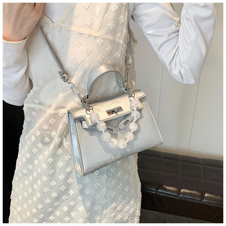 

Beaded bag women s summer new trendy fashion handbag premium texture shoulder messenger bag