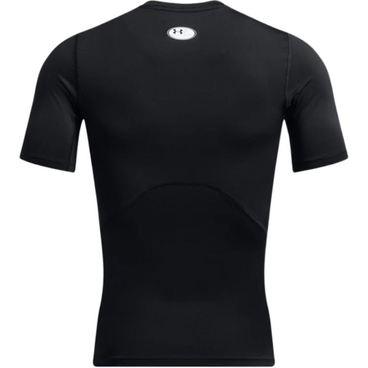 Under Armour HeatGear Crew Neck Solid Moisture Wicking Quick Dry Short Sleeve T-Shirt Men Tops Black 1361518-002