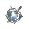 Crystal Heart-shaped Pendant Beads Rhinestone Love Heart Charm for DIY Keychain Necklace Earrings Accessories Crafts