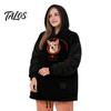 Mochila Portatransportín para Mascotas Manos Libres Sudadera con Capucha para Gato con Bolsillo, Sudadera para Perro y Gato, Sudadera con Capucha, Bolsillo tipo Canguro, Sudaderas con Hombros Caídos,